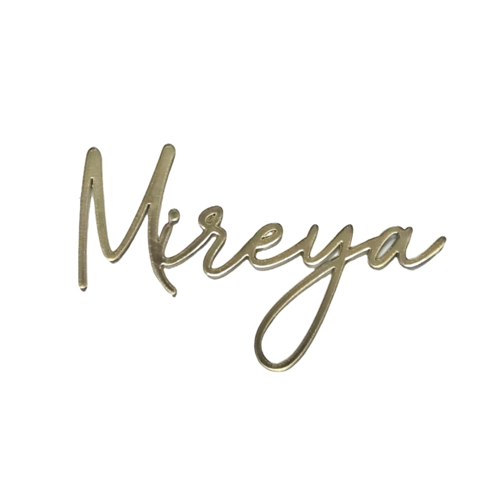 Customized acrylic name cutouts for special events